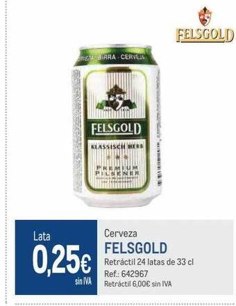 Makro Cerveza felsgold oferta