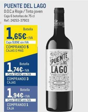 Makro Puente del lago d.o.ca. rioja tinto joven oferta