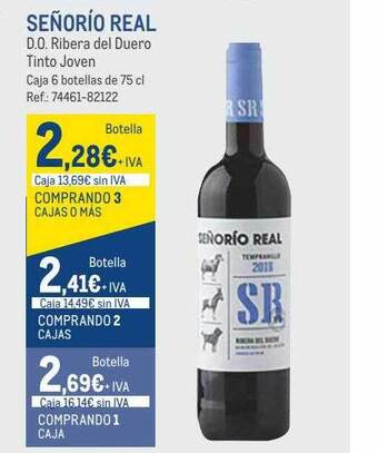 Makro Señorío real d.o. ribera del duero tinto joven oferta