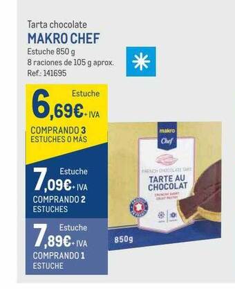 Makro Tarta chocolate makro chef oferta