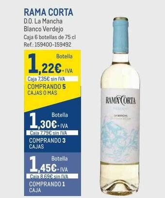 Makro Rama corta d.o. la mancha blanco verdejo oferta