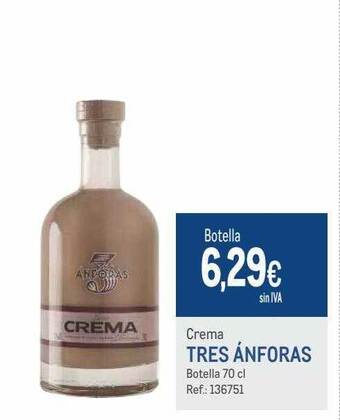 Makro Crema tres ánforas oferta