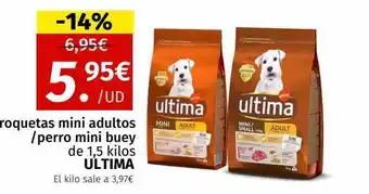 Maskom Supermercados Croquetas mini adultos perro mini buey ultima oferta
