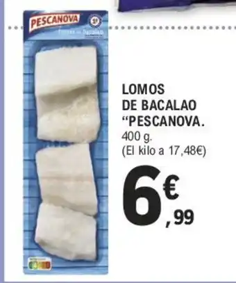E.Leclerc Lomos de Bacalao "Pescanova" oferta