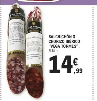 E.Leclerc Salchichón o Chorizo Ibérico "Vega Tormes" oferta