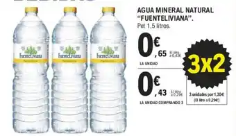 E.Leclerc Agua Mineral Natural "Fuenteliviana" oferta