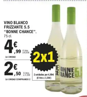E.Leclerc Vino Blanco Frizzante 5.5 "Bonne Chance" oferta