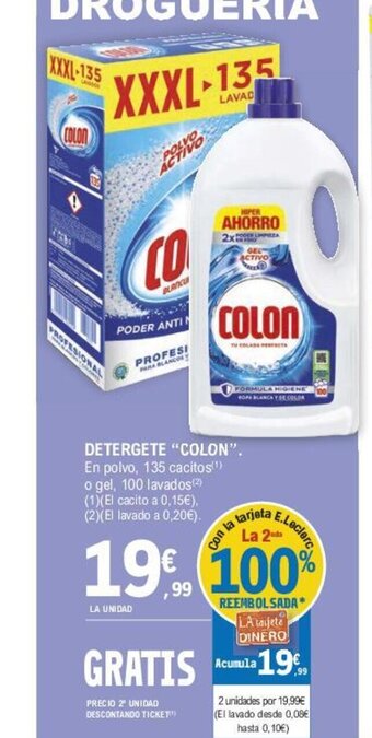 E.Leclerc Detergente "Colon" oferta