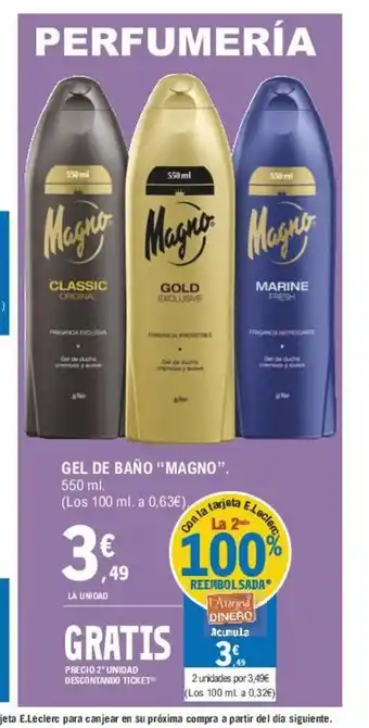 E.Leclerc Gel de Baño "Magno" oferta