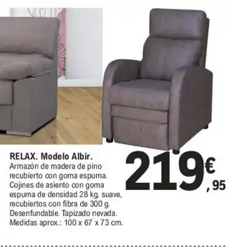 E.Leclerc Relax. Modelo Albir oferta