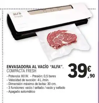 E.Leclerc Envasadora Al Vacío "Alfa" oferta