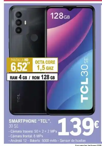 E.Leclerc Smartphone "TCL" 30SE oferta
