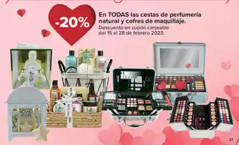 Carrefour Todas Las Cestas De Perfumería Natural y Cofres De Maquillaje oferta