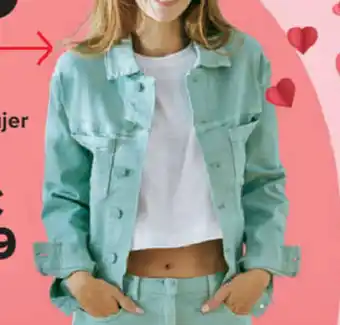 Carrefour Sobrecamisa Cropped Denim Mujer oferta