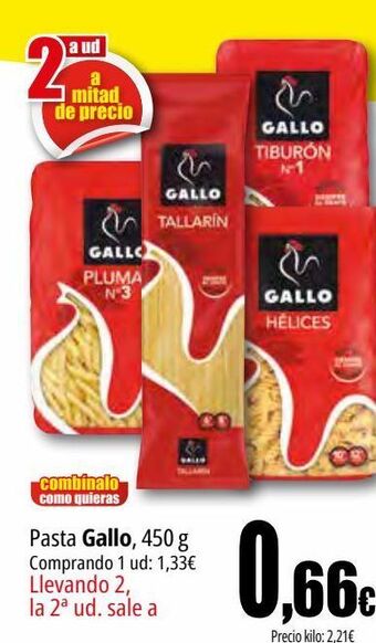 Unide Supermercados Pasta gallo oferta