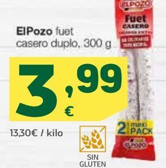 HiperDino Fuet elpozo oferta