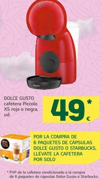 HiperDino Cafetera de cápsulas dolce gusto oferta