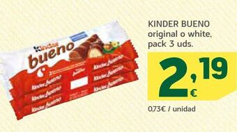 HiperDino Chocolatinas kinder oferta