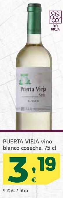HiperDino Vino blanco puerta vieja oferta