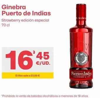 AhorraMas Ginebra puerto de indias oferta