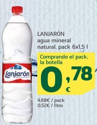 HiperDino Agua lanjarón oferta