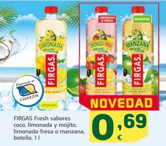 HiperDino Agua con sabor firgas oferta