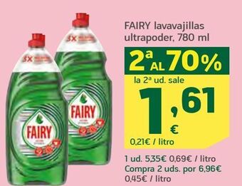 HiperDino Detergente lavavajillas fairy oferta