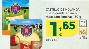 HiperDino Queso gouda castillo de holanda oferta