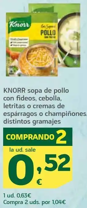 HiperDino Caldo knorr oferta