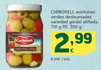 HiperDino Aceitunas carbonell oferta
