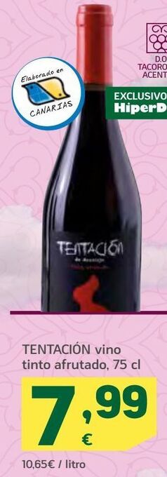 HiperDino Vino tinto oferta