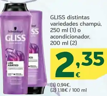 HiperDino Champú gliss oferta