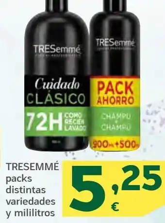 HiperDino Champú tresemmé oferta