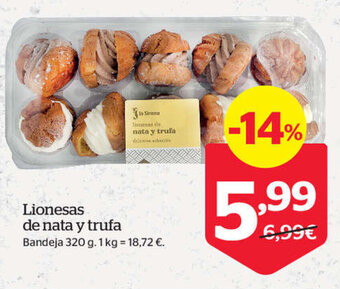 La Sirena Lionesas de Nata Y Trufa oferta