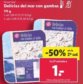 Lidl Delicias del Mar Con Gambas 175g oferta