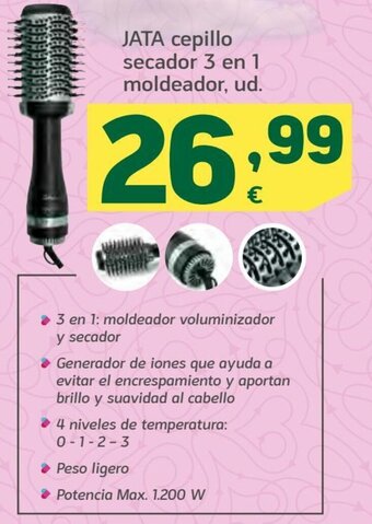 HiperDino Jata Cepillo Secador 3 en 1 Moldeador oferta