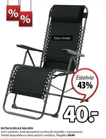 JYSK Butaca Relax Halden oferta