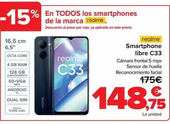 Carrefour Smartphone Libre C33 oferta
