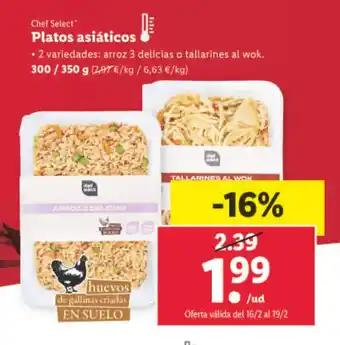 Lidl Platos Asiáticos oferta