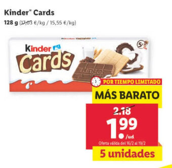Lidl Kinder Cards oferta