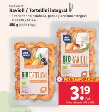 Lidl Ravioli/ Tortellini Integral oferta