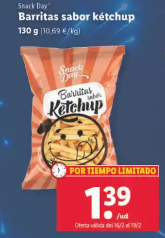Lidl Barritas Sabor Kétchup oferta