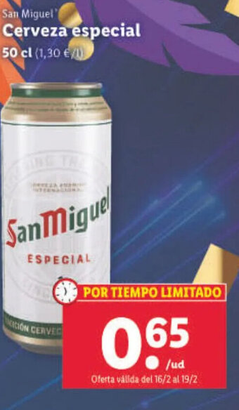 Lidl Cerveza Especial oferta