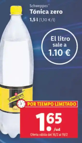 Lidl Tónica Zero oferta