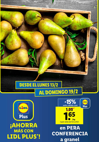 Lidl Pera Conferencia a Granel oferta