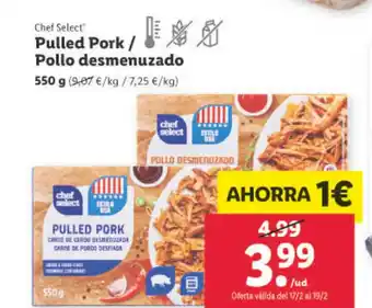 Lidl Pulled Pork/ Pollo Desmenuzadd oferta