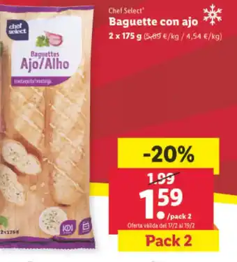 Lidl Baguette Con Ajo oferta