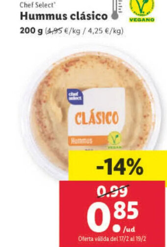 Lidl Hummus Clásico oferta