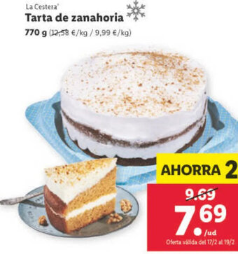 Lidl Tarta de Zanahoria oferta