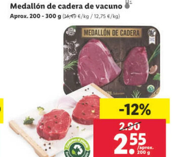 Lidl Medallón de Cadera de Vacuno oferta